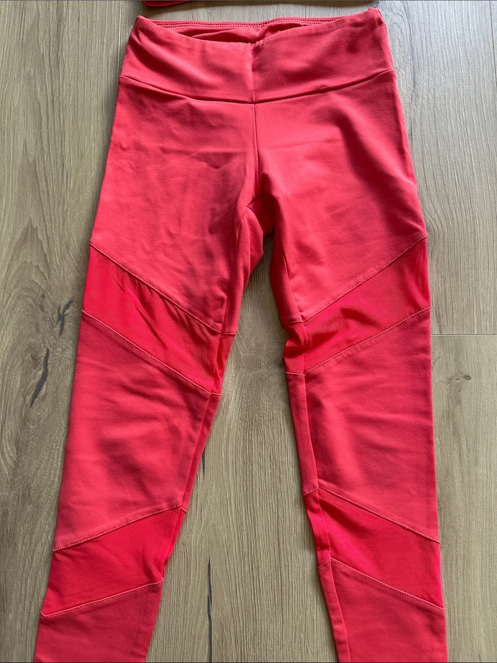 Girls' Bright Red Dance Crop Top and Bike Shorts Set